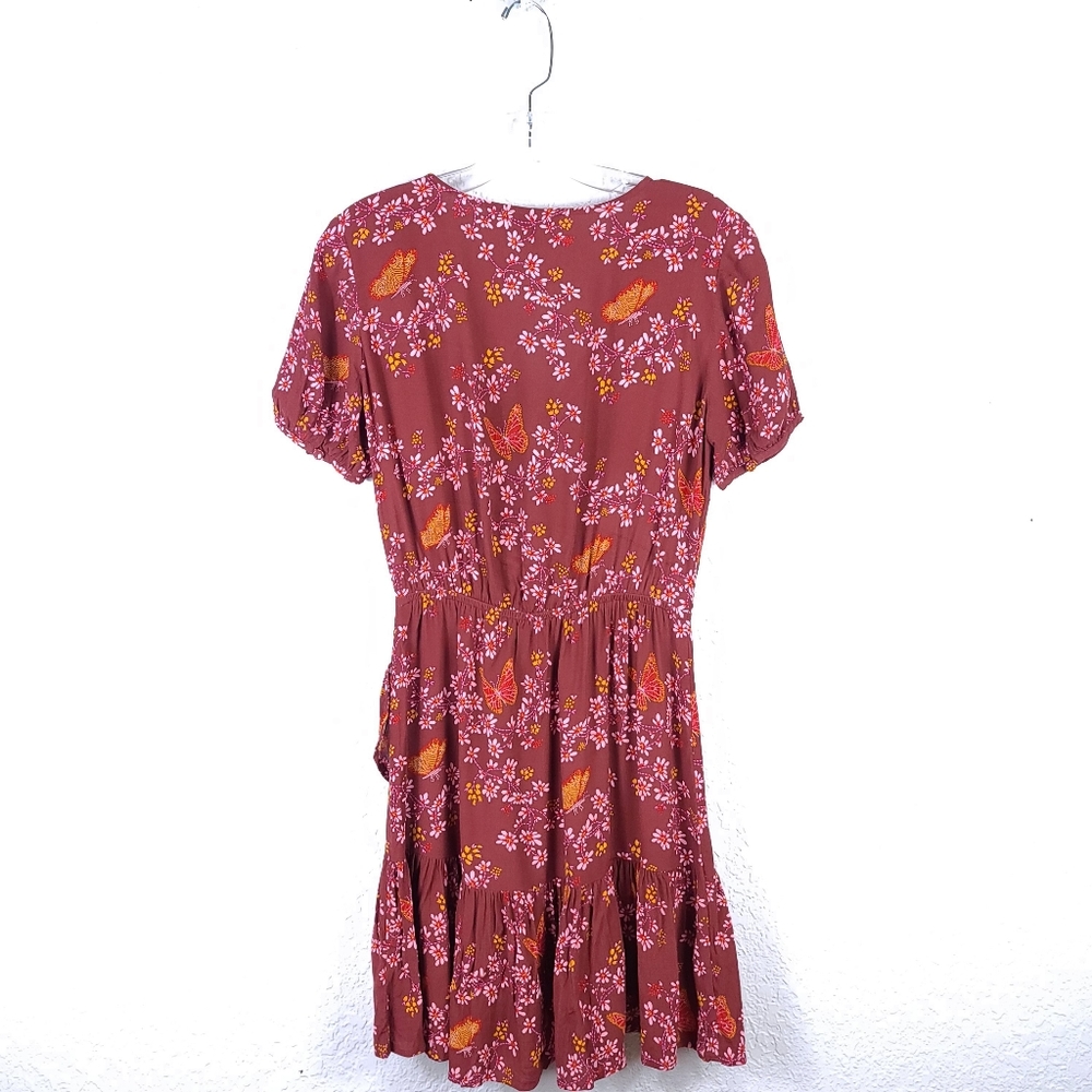MADEWELL Ruffle-Wrap Dress In Windowbox Floral - Picture 9 of 14